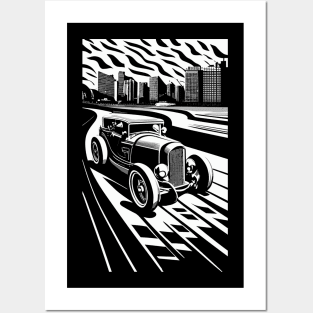 surreal car poster Posters and Art